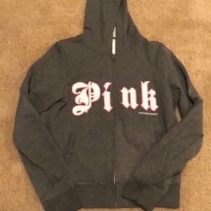 Pink Victoria Secret Zip-Up Hoodie
